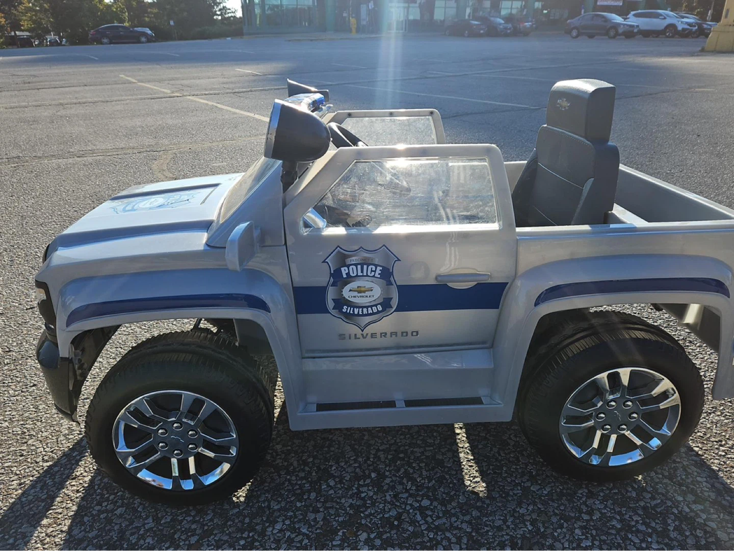 Kids Chevrolet Silverado Police Ride-On Toy Car