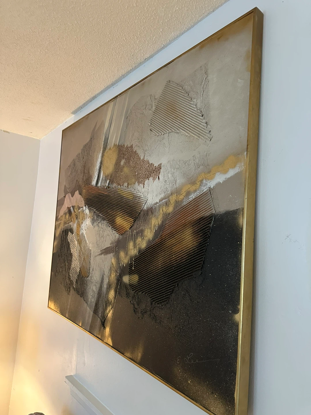 Textured Abstract Art Framed Painting - photo 2