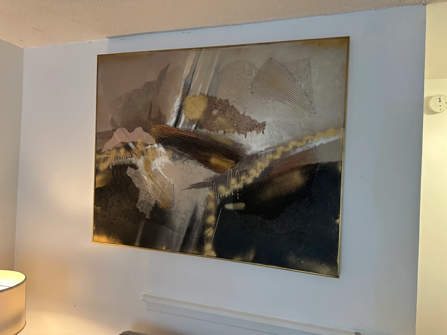 Textured Abstract Art Framed Painting