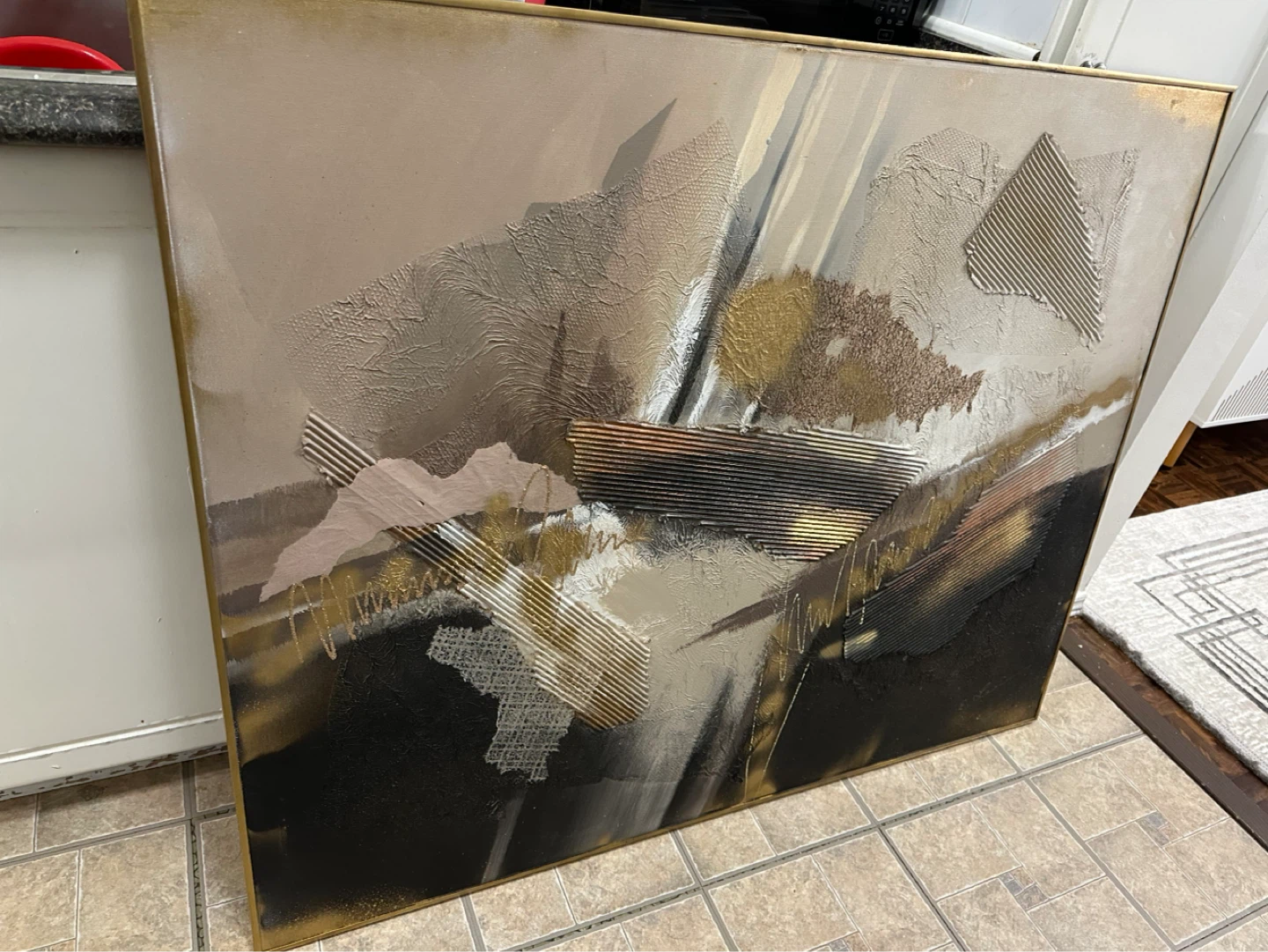 Textured Abstract Art Framed Painting - photo 3