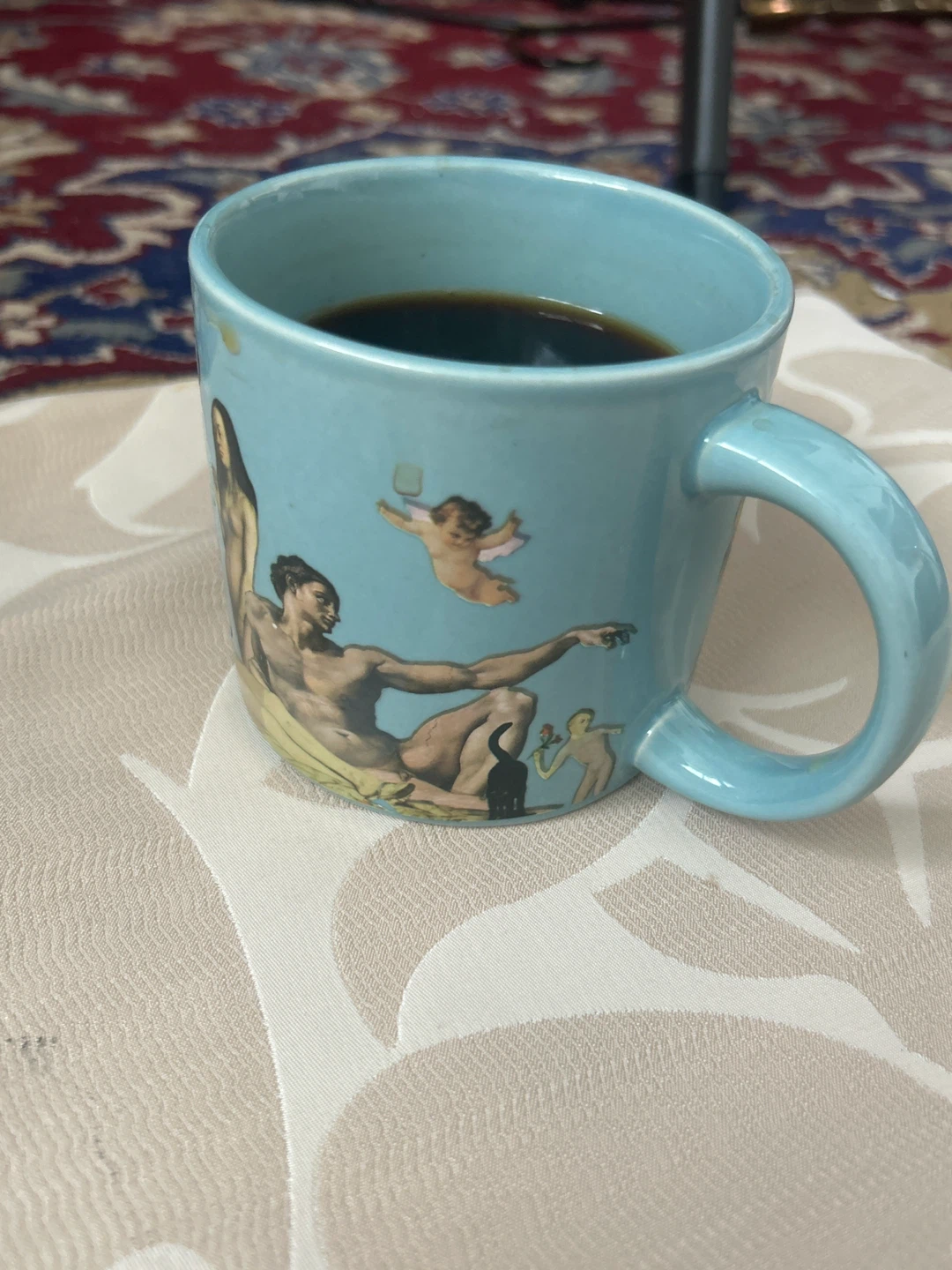 Heat changing mugs for sale.  Artistic Blue Coffee Mug - photo 4
