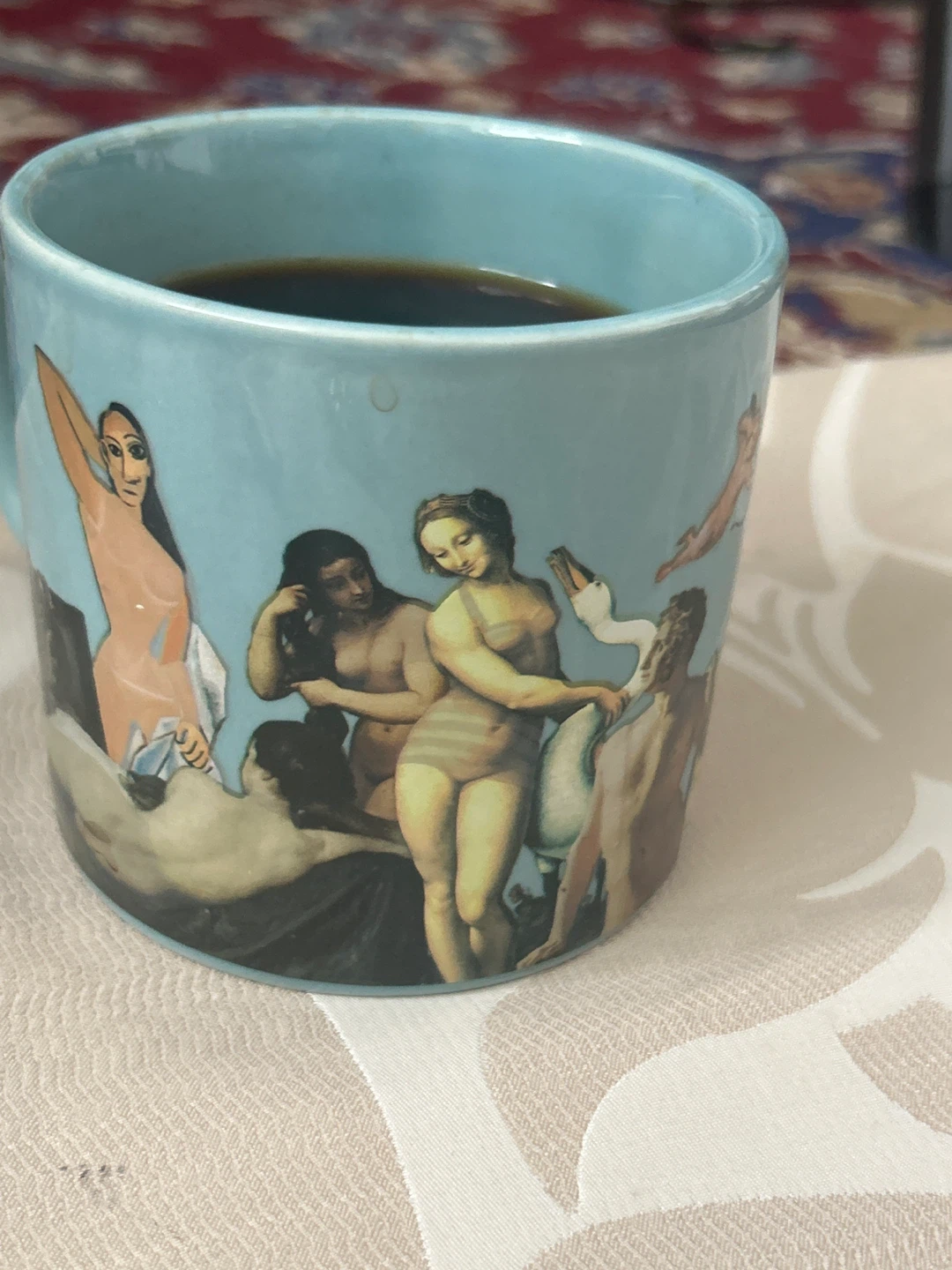 Heat changing mugs for sale.  Artistic Blue Coffee Mug - photo 3