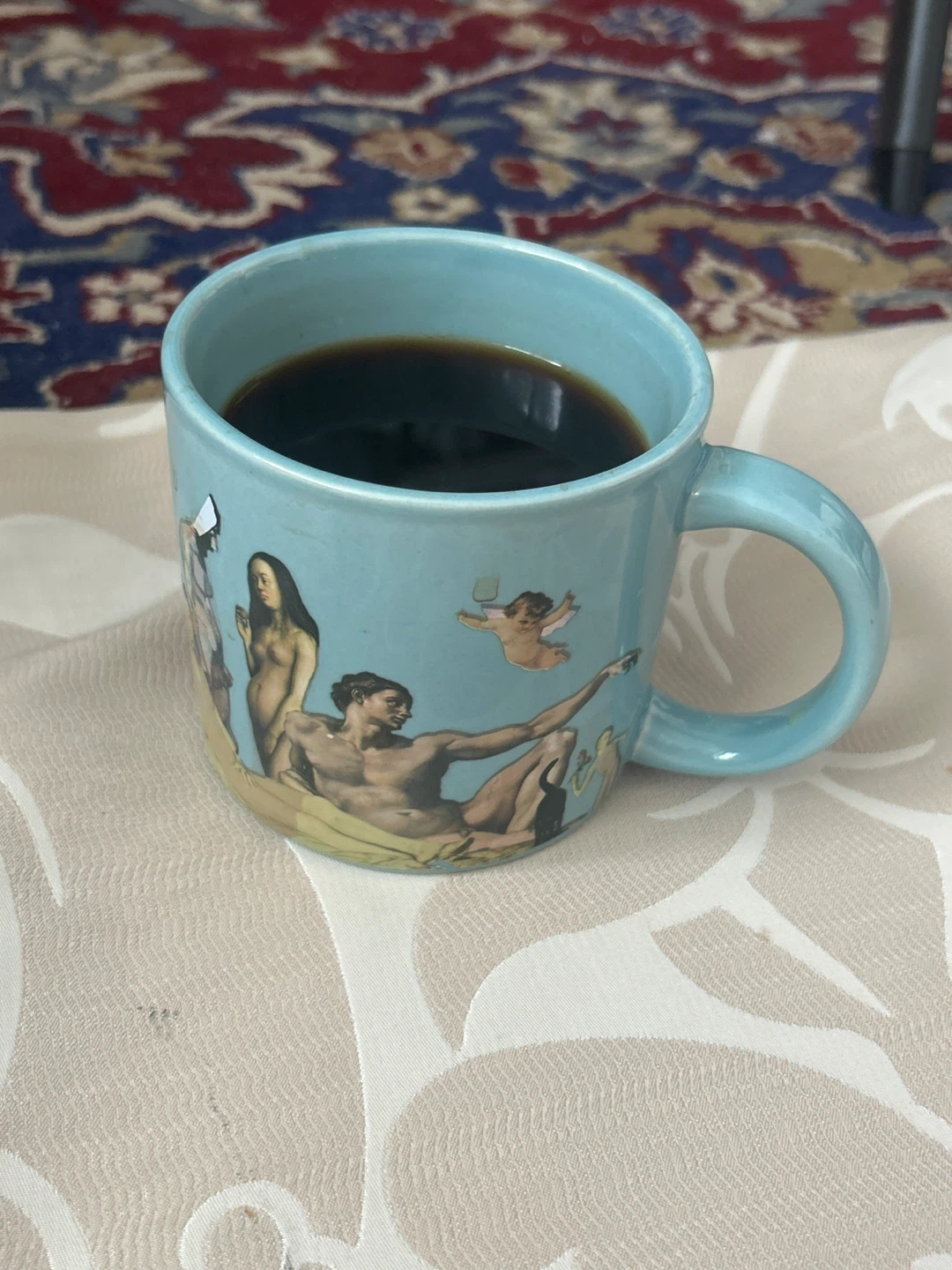 Heat changing mugs for sale.  Artistic Blue Coffee Mug