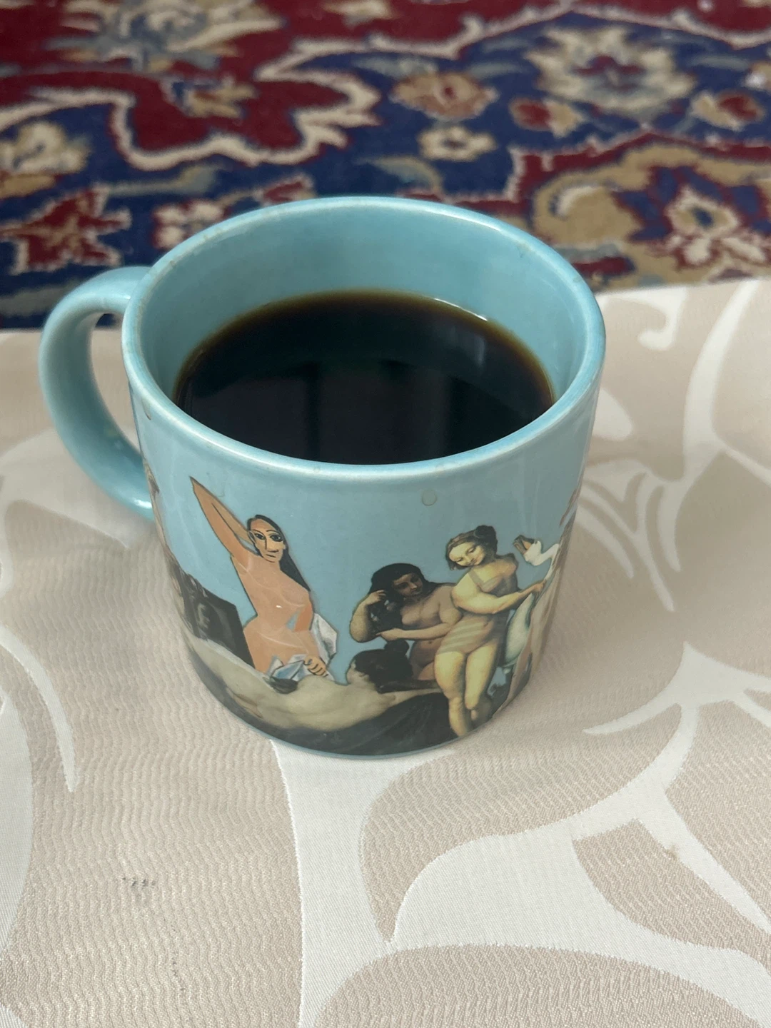 Heat changing mugs for sale.  Artistic Blue Coffee Mug - photo 2