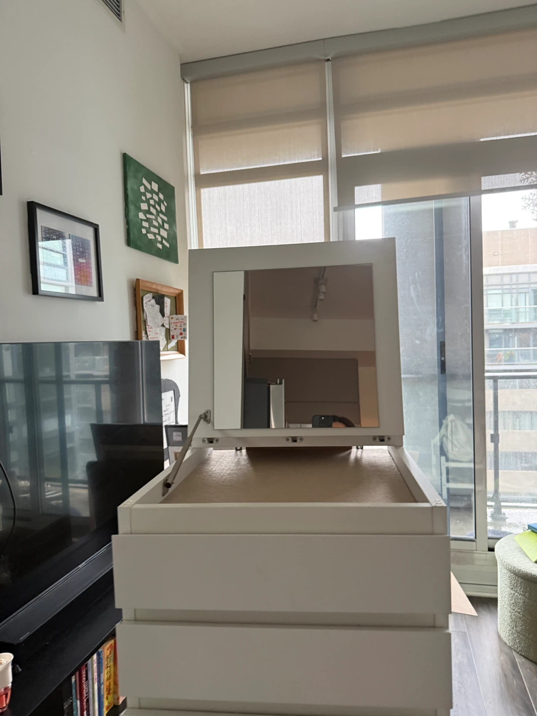 IKEA Drawer Tall Dresser with Mirror - photo 3