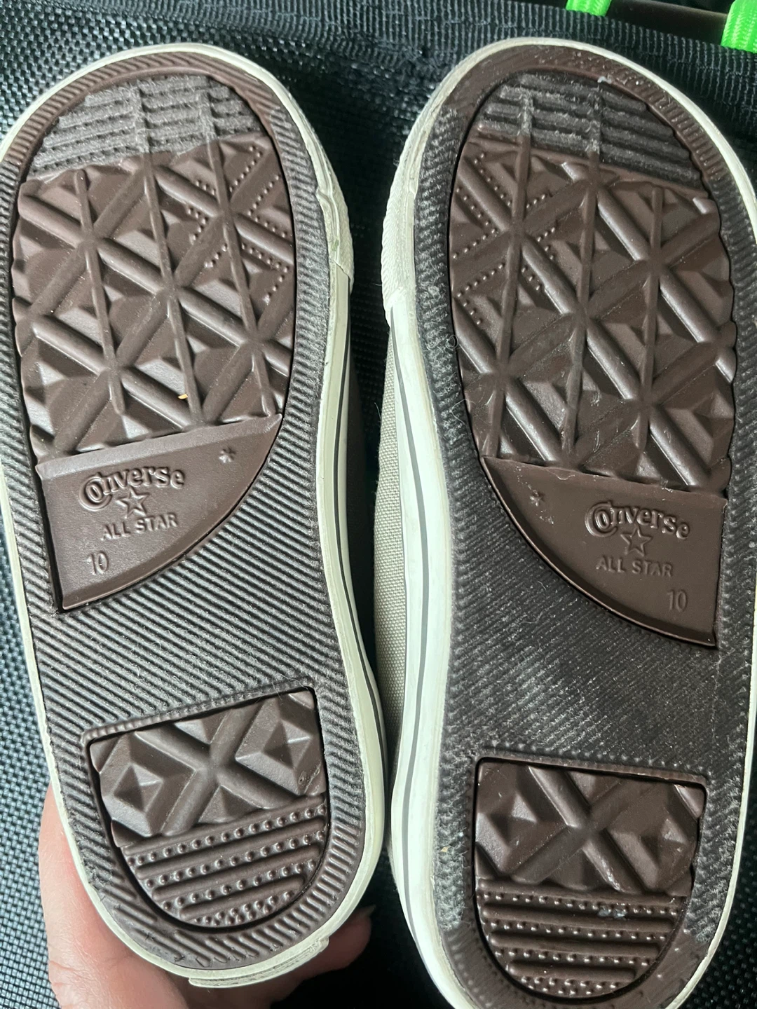 Converse All Star Infant grey shoes Velcro - Size 10 - photo 3