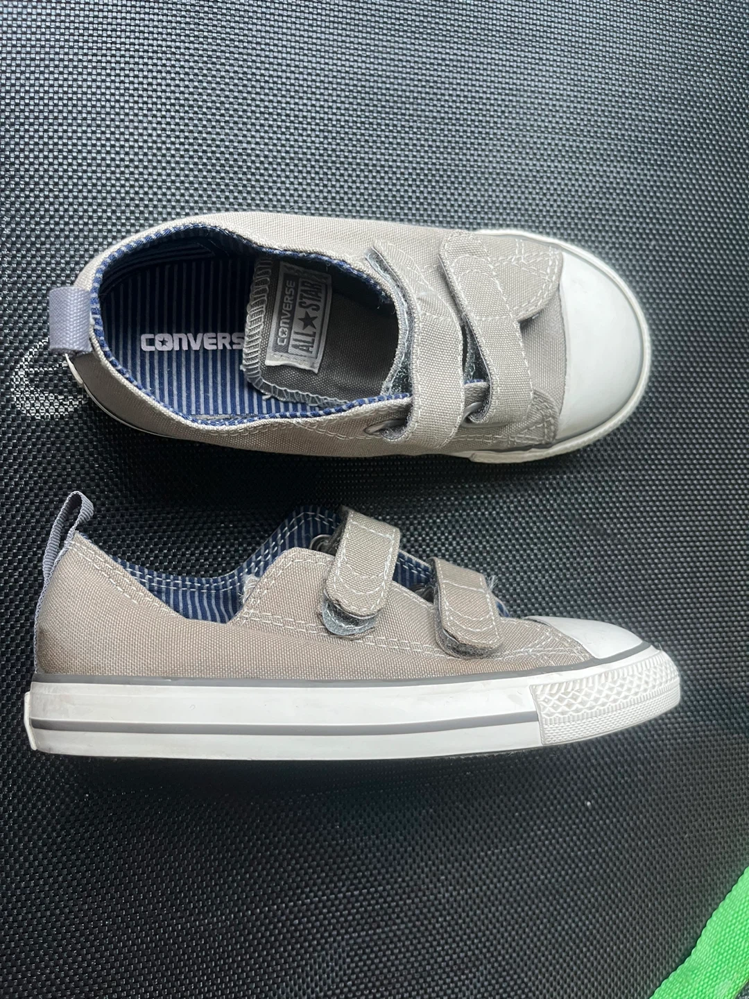 Converse All Star Infant grey shoes Velcro - Size 10