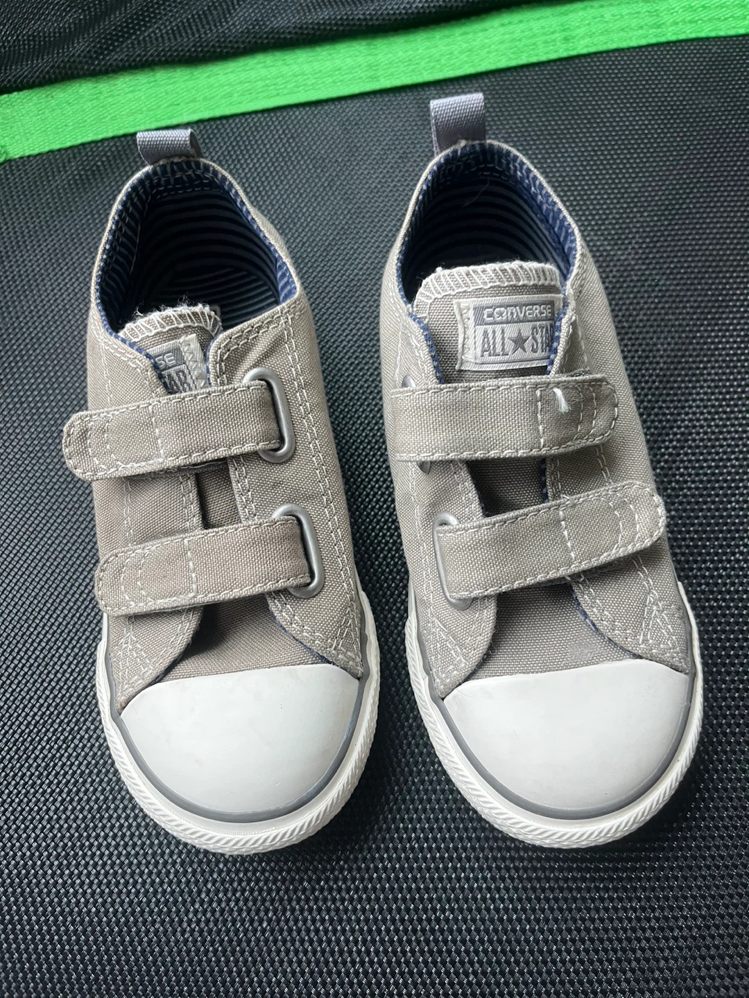 Converse All Star Infant grey shoes Velcro - Size 10 - photo 2