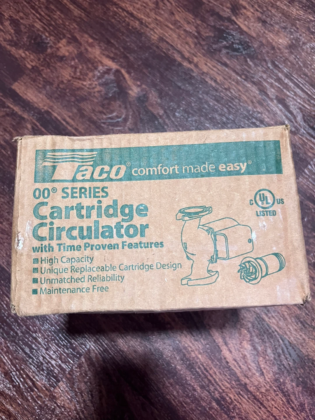 Taco 00 Series Cartridge Circulator Pump - photo 3