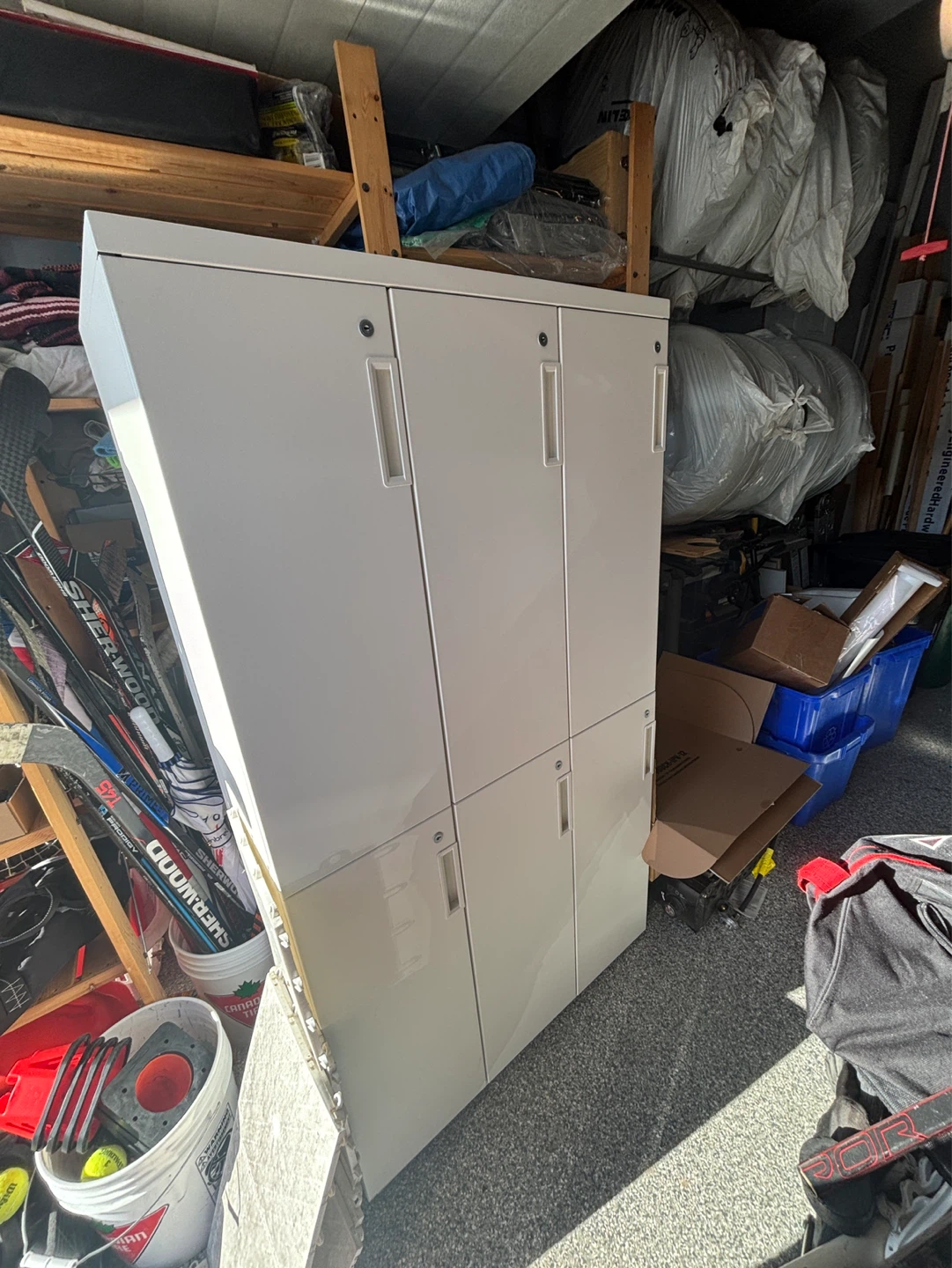Set of 6 Industrial Gym/Personal Lockers