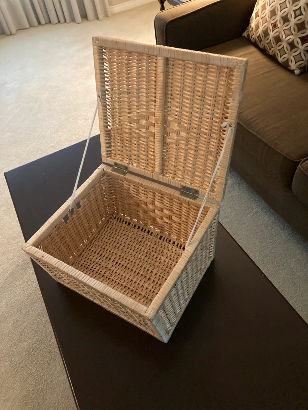 Wicker Storage Basket with Lid - photo 4