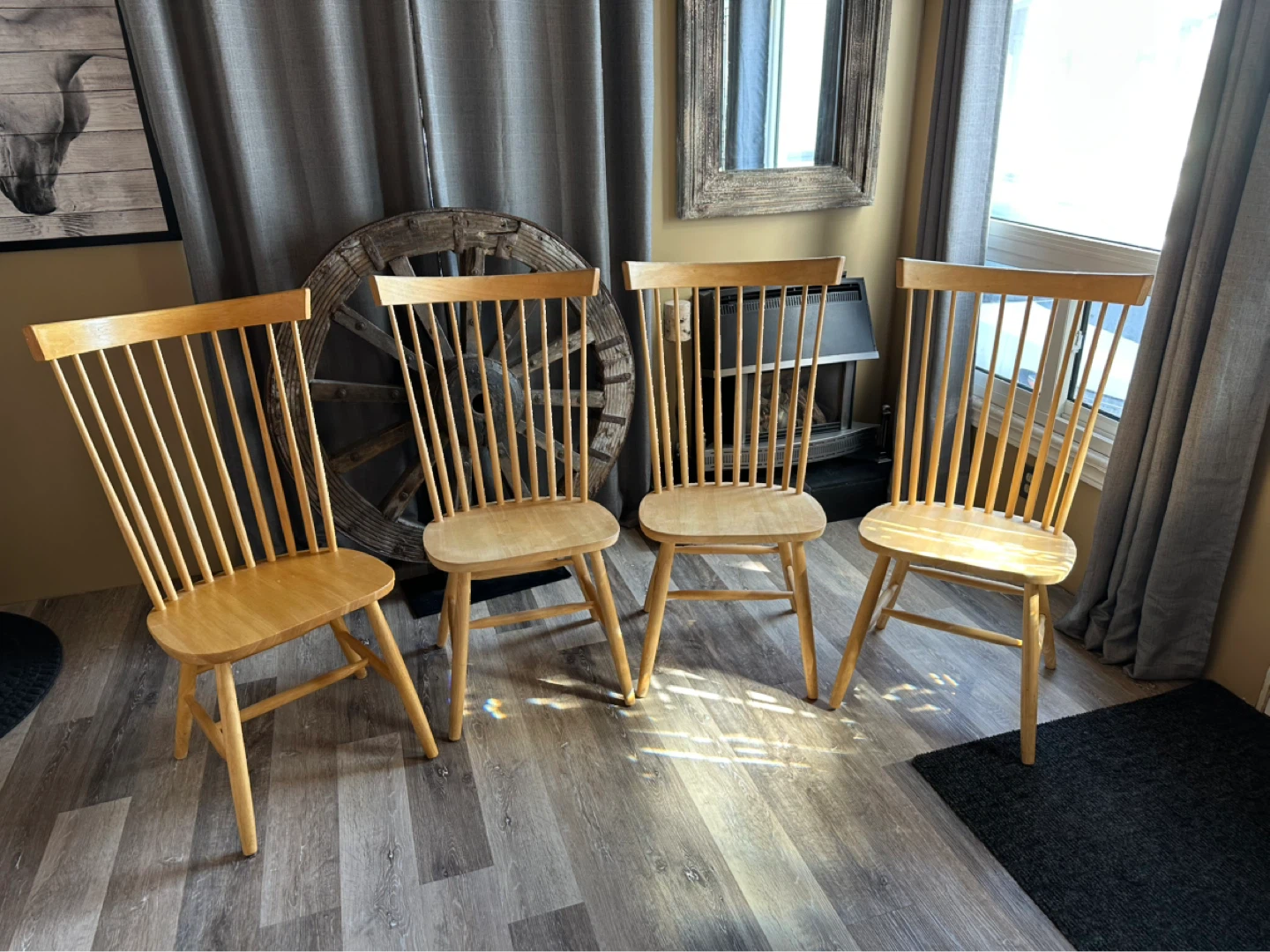 Custom Made Solid Wood Dining Set