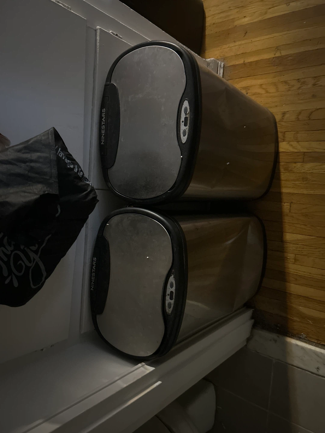 NINESTARS Stainless Steel Trash Can