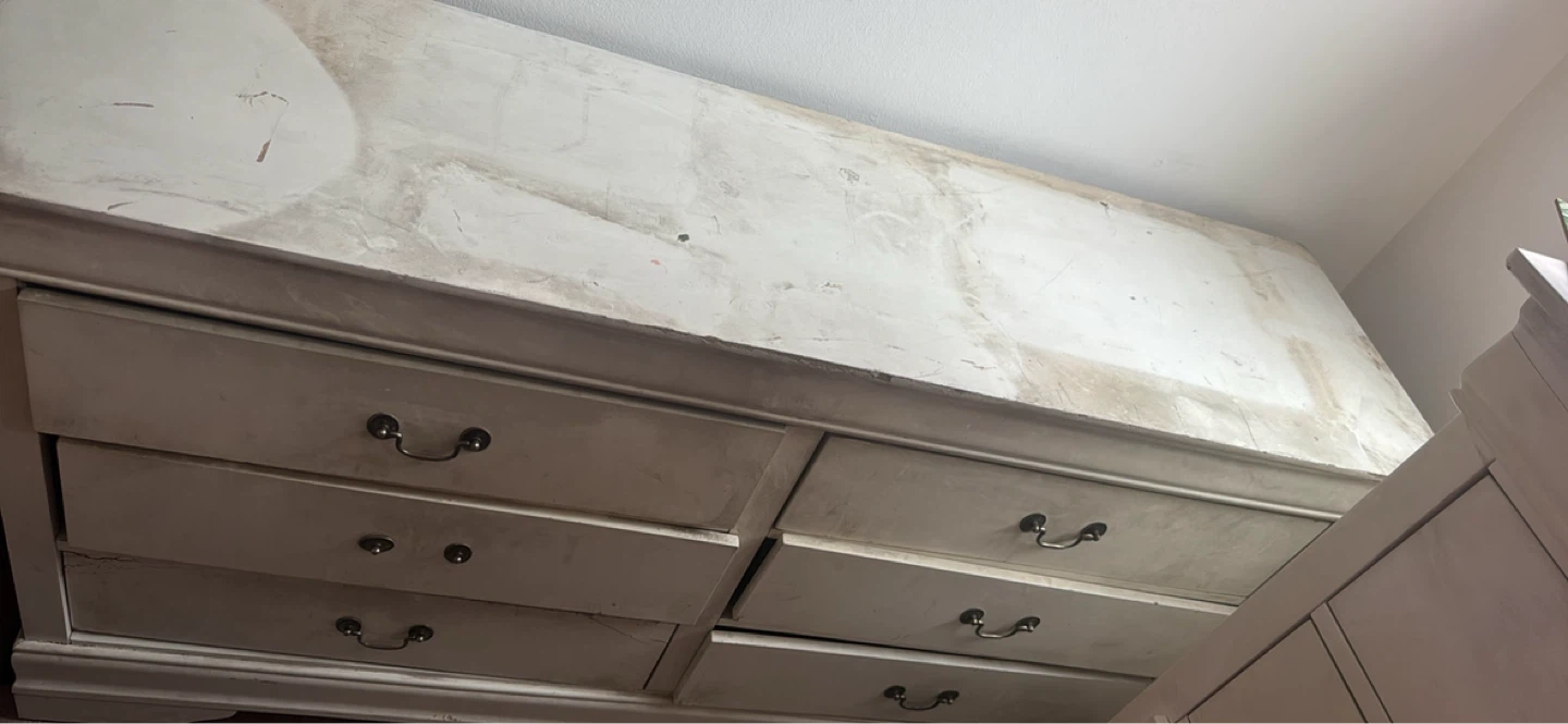 FREE off white dresser with 6 drawers