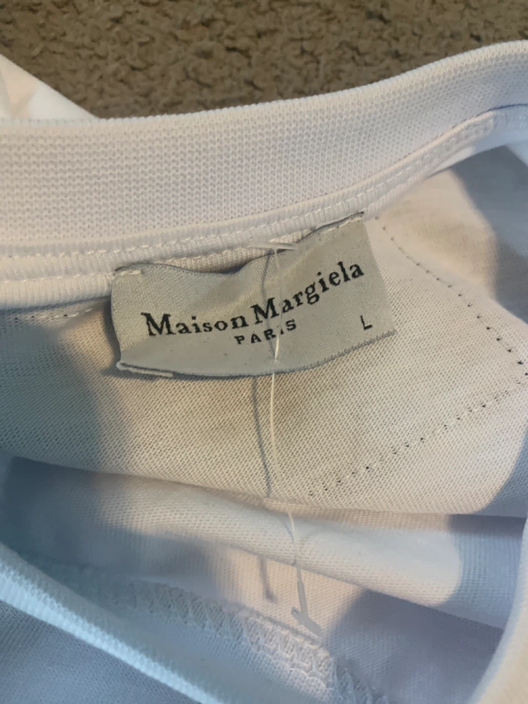 Maison Margiela White T-Shirt with Numeric Graphic - Size L - photo 2