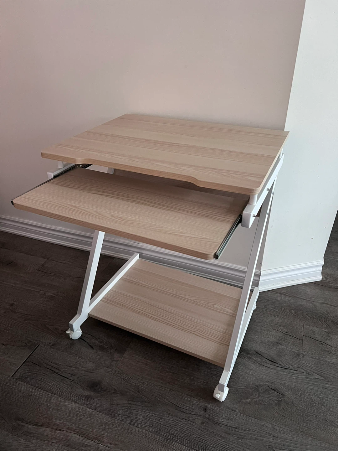 Computer Desk with Keyboard Tray - photo 2