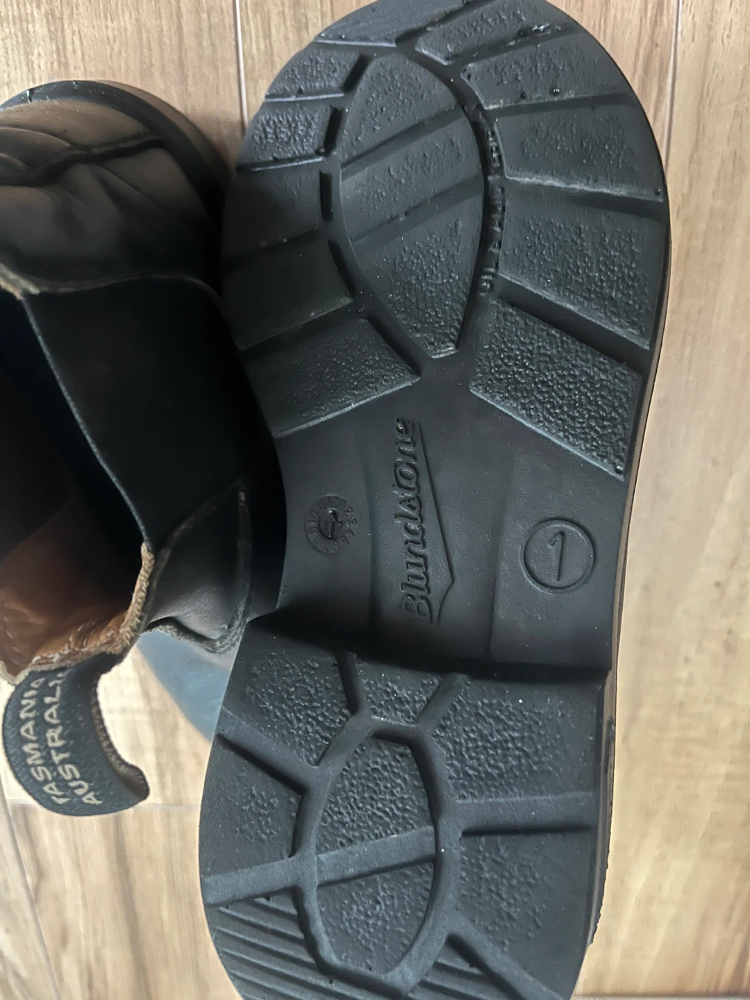 Kids Blundstone Boots Size 1 Black Leather Chelsea Boots - photo 2