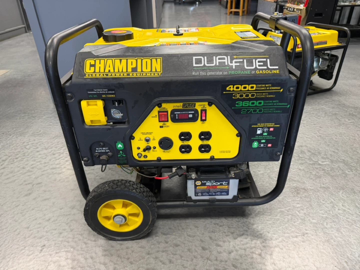 Champion Dual Fuel Generator 4000 Starting Watts
