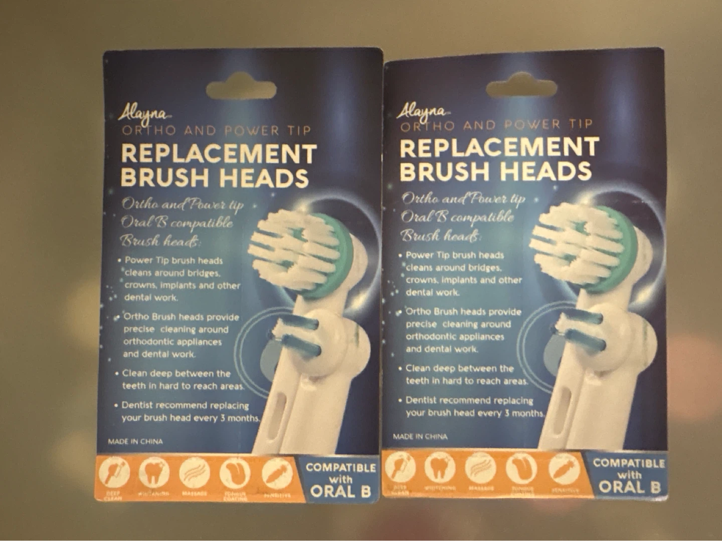 Alayna Replacement Brush Heads (Oral B Compatible) - 2 Pack - photo 2