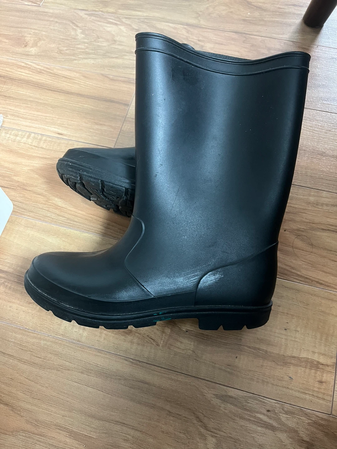 Plain Black kids Rubber Rain Boots 🌧️ - photo 2
