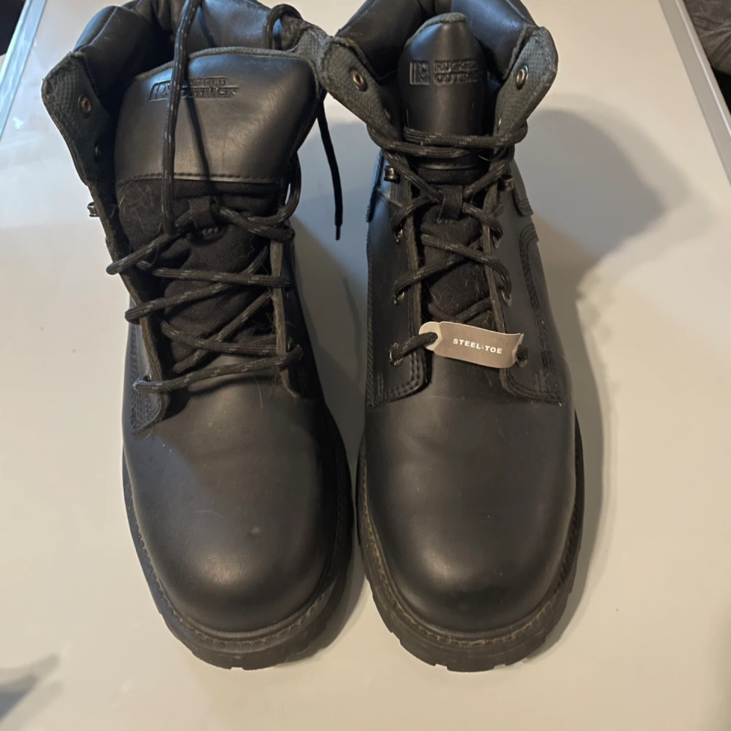 Rugged Outback Steel Toe Work Boots