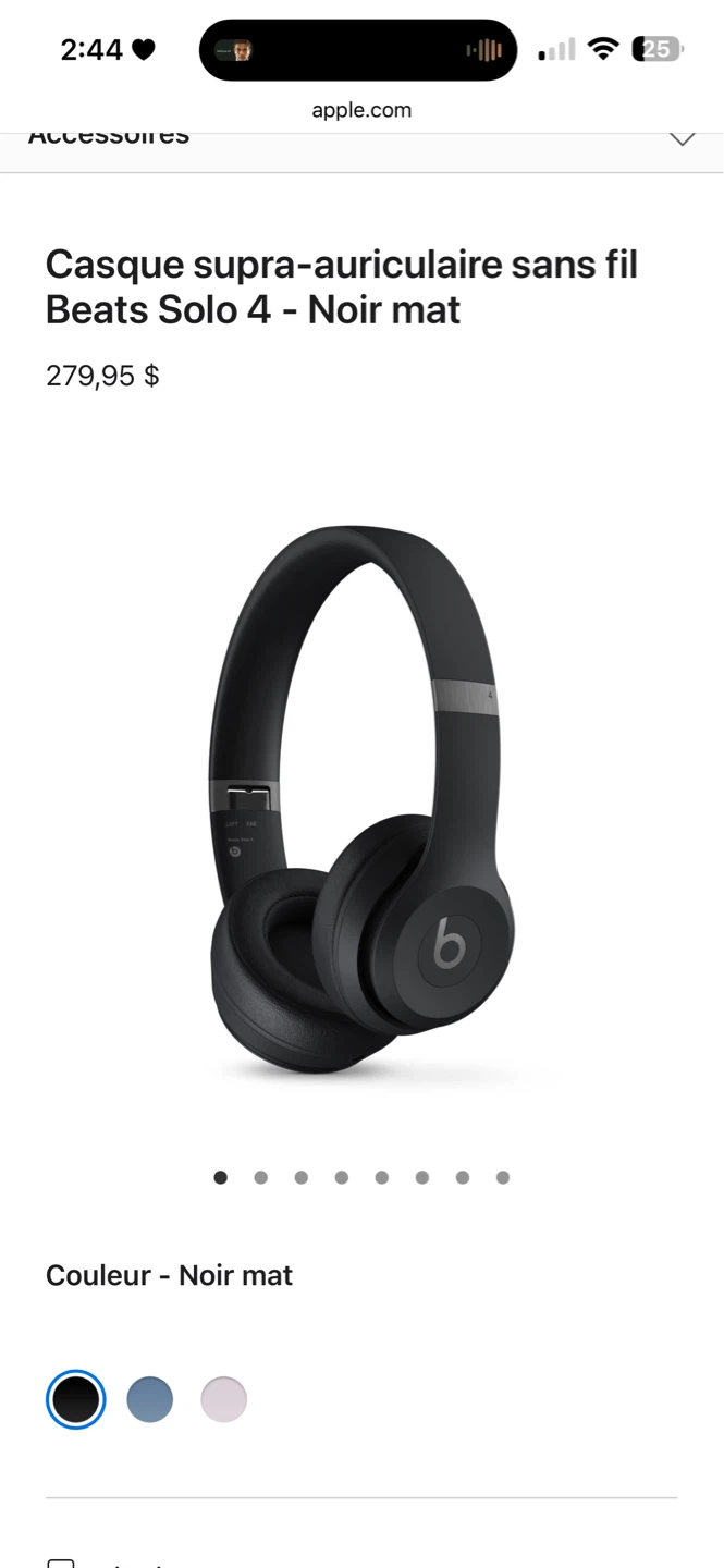 Beats Solo 4 Wireless On-Ear Headphones - Matte Black