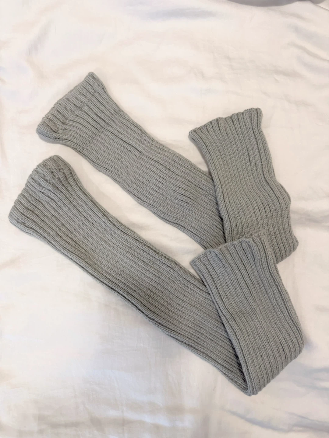 Brand New Grey Ribbed Leg Warmers - photo 2