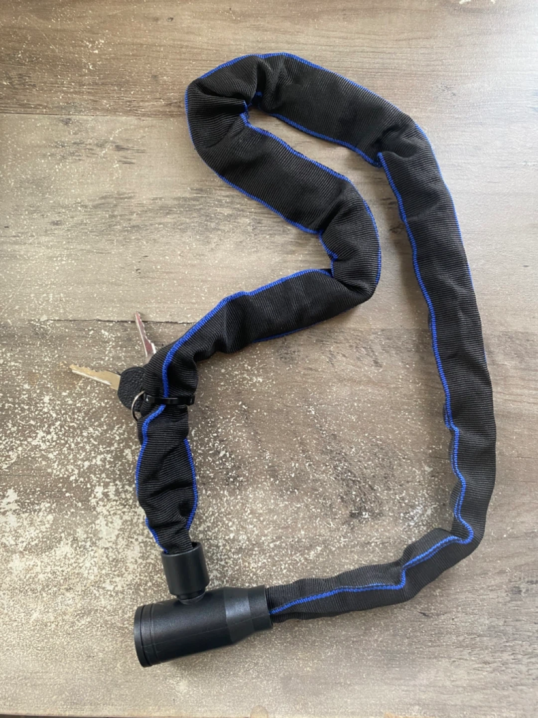 Black Chain Lock with Keys - Brand New!