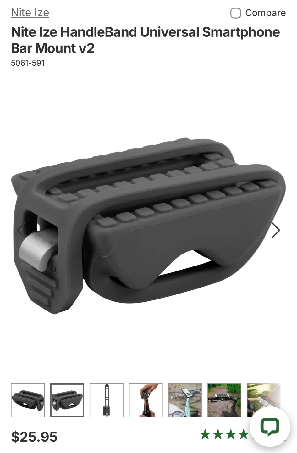 Phone holder- cycle- HandleBand Smartphone Bar Mount v2 - photo 2