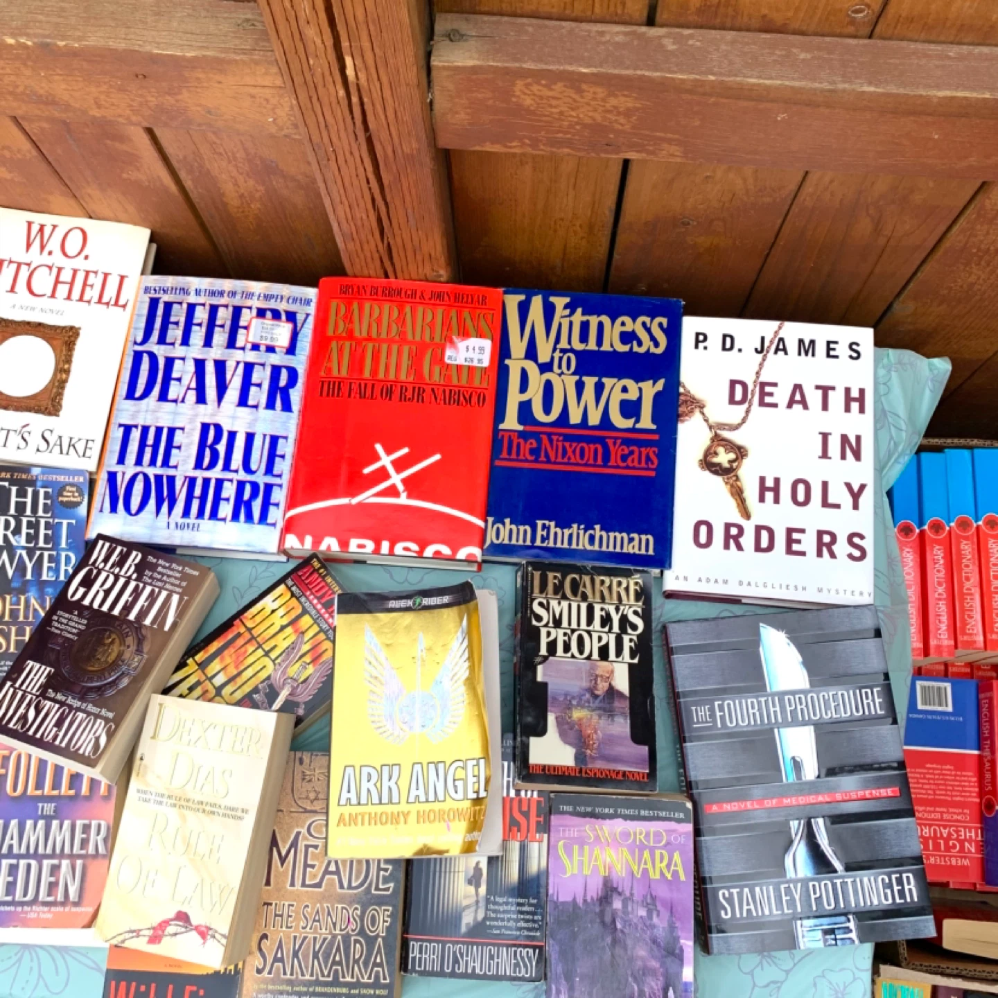 Mystery Thriller Books Fiction Novels Hardcover Book Lot - photo 3
