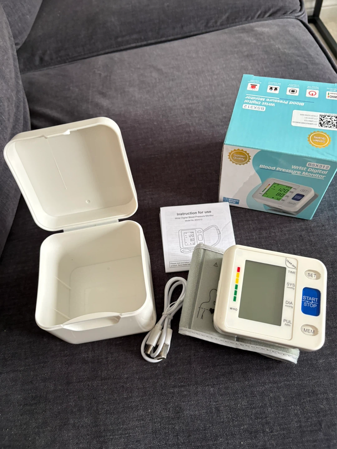 Digital Wrist Blood Pressure Monitor with Memory Function