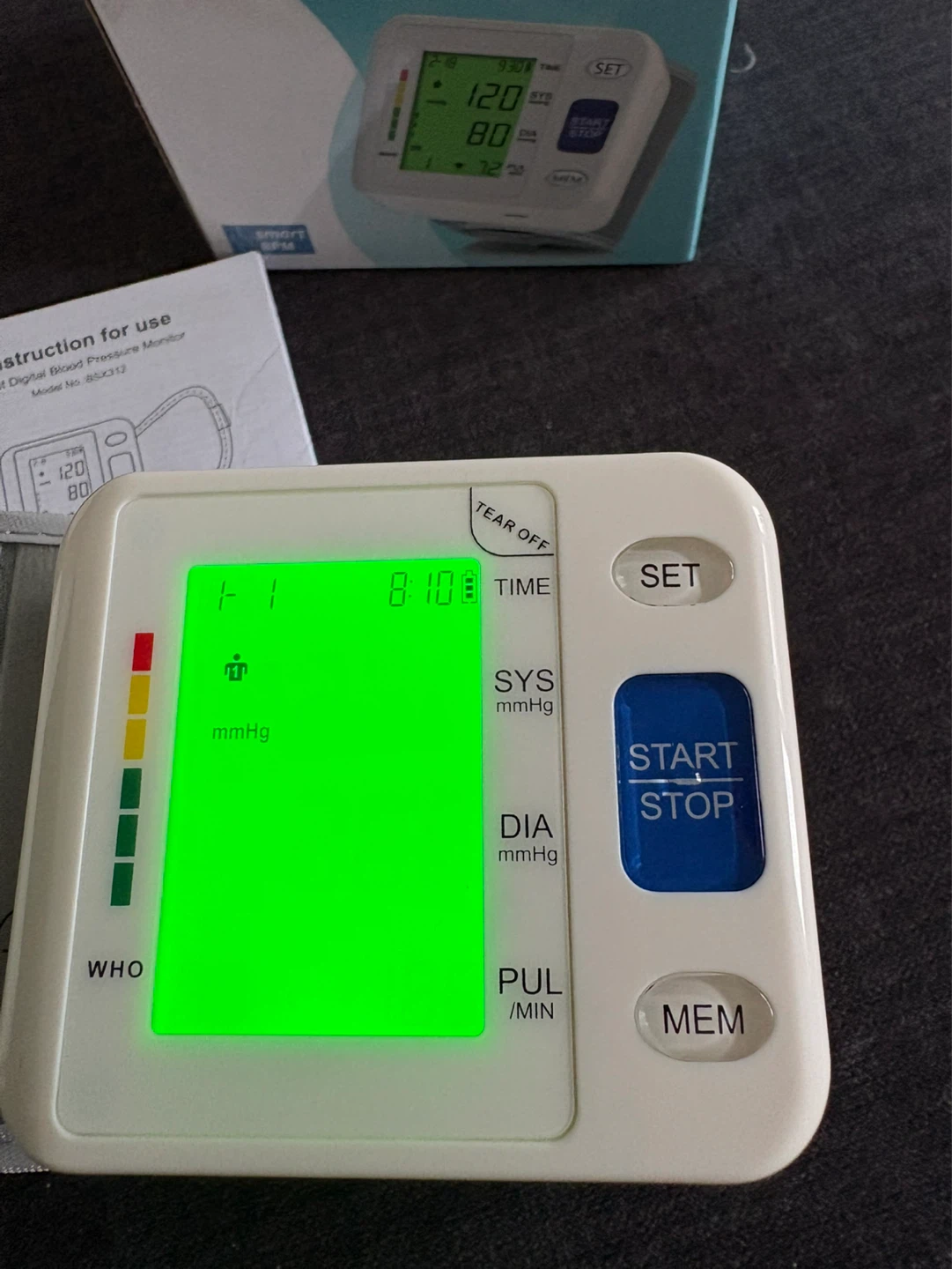 Digital Wrist Blood Pressure Monitor with Memory Function - photo 2