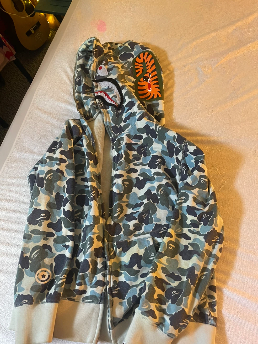 A Bathing Ape Camo Shark Full Zip Hoodie - photo 2