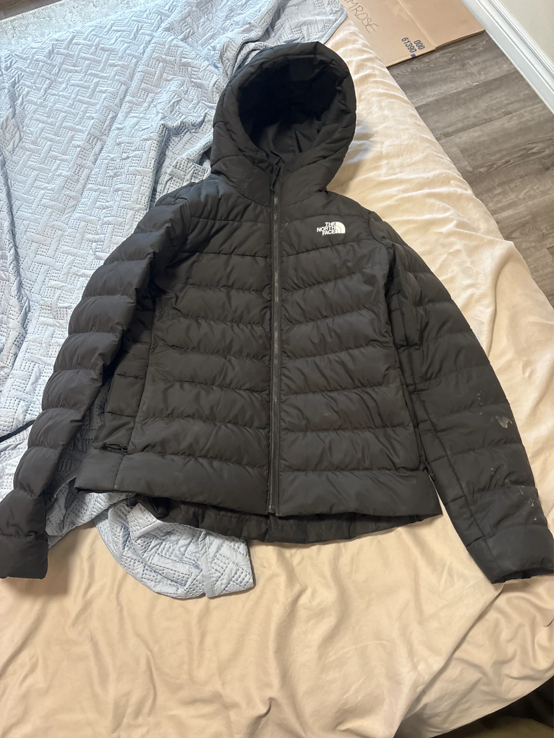 The North Face womens Hooded Down Jacket - Black