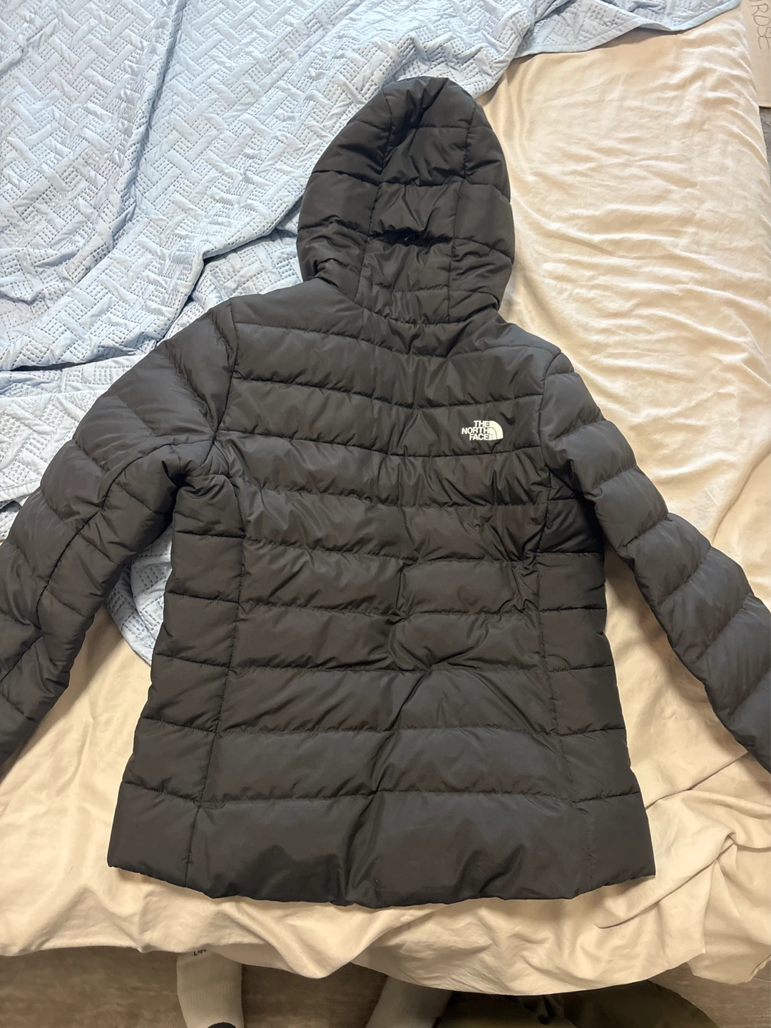The North Face womens Hooded Down Jacket - Black - photo 2