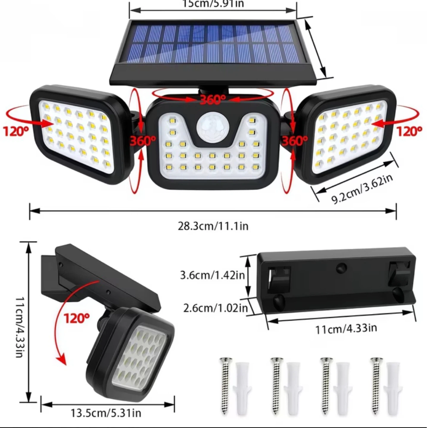 Solar motion sensor light - photo 2