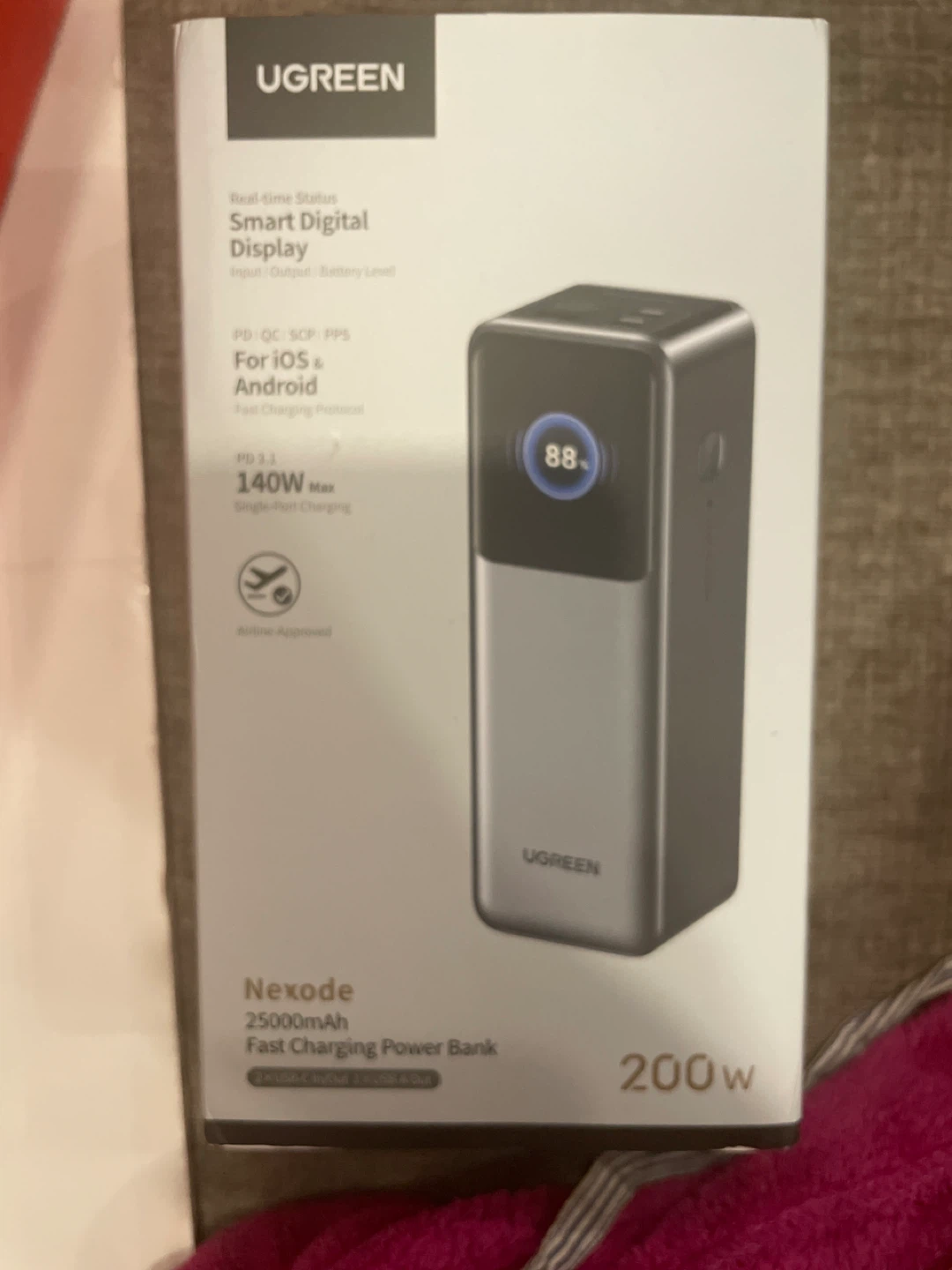 UGREEN Power Bank 25000mAh 200W