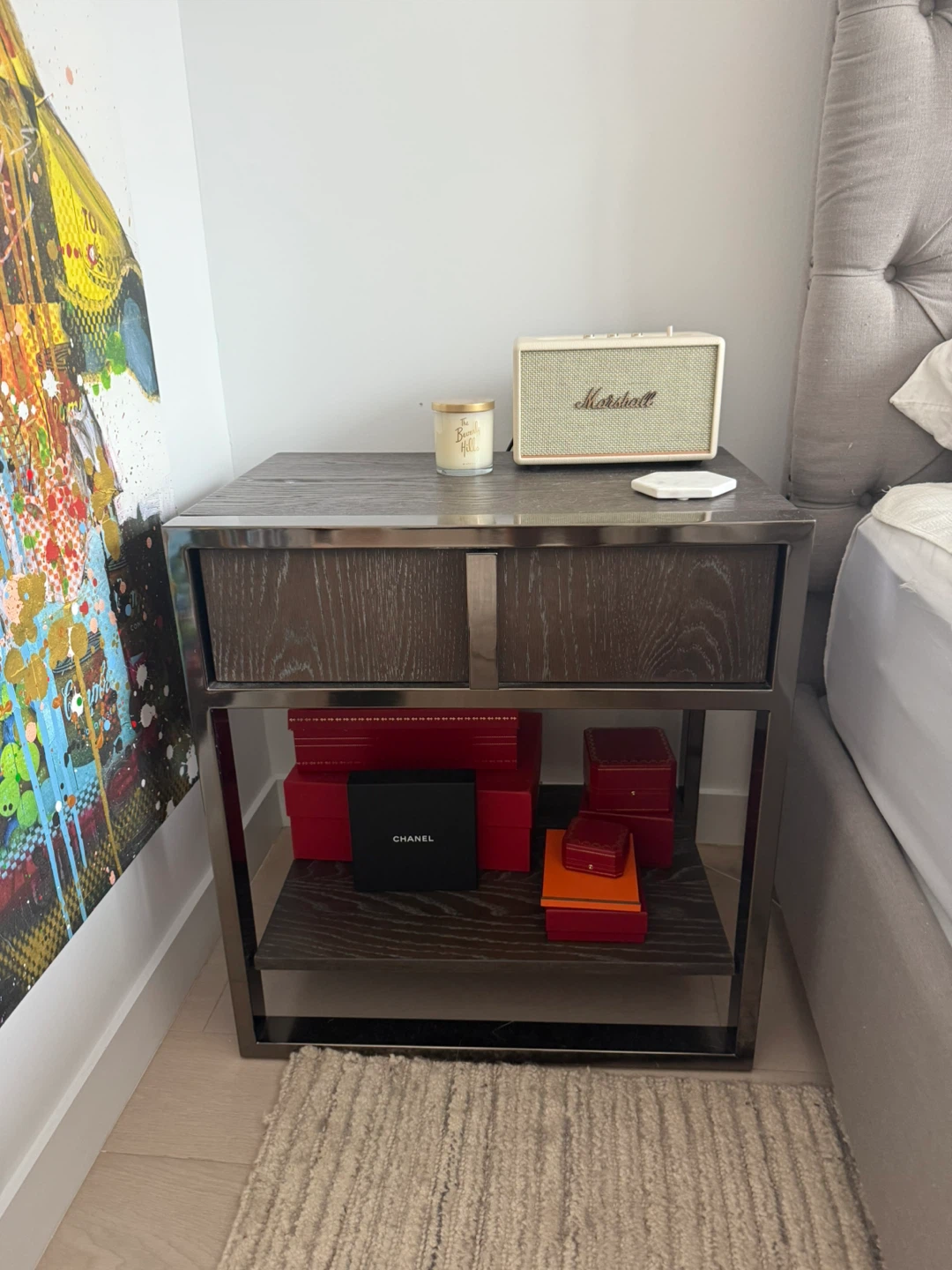 Modern Nightstand with Storage