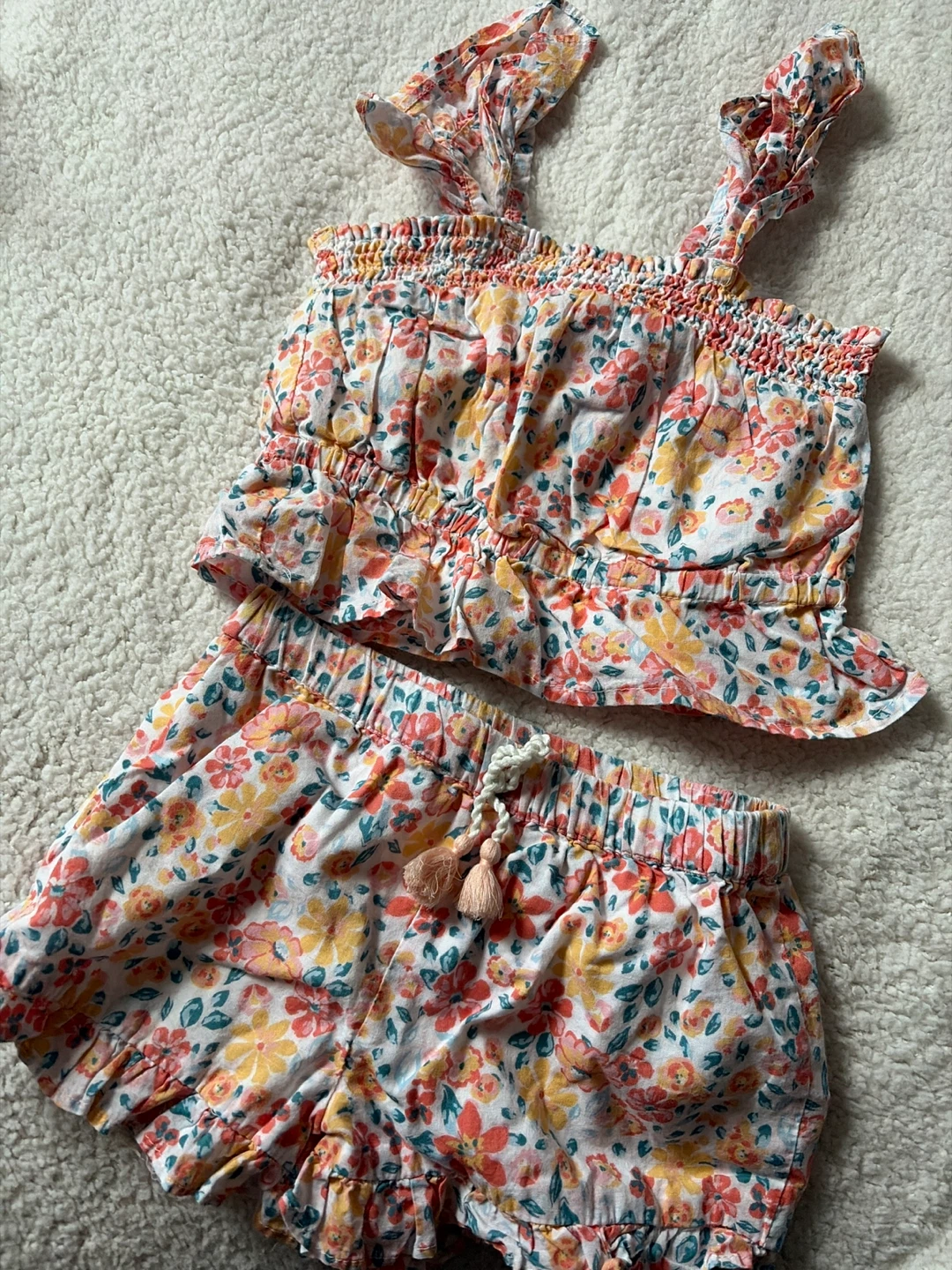 Isaac Mizrahi New York Floral Print Top & Shorts Set - Size 4T