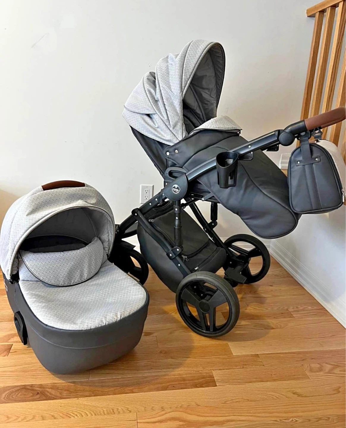 Junama 360 Ultralight Jogging Stroller with Bassinet and Bag