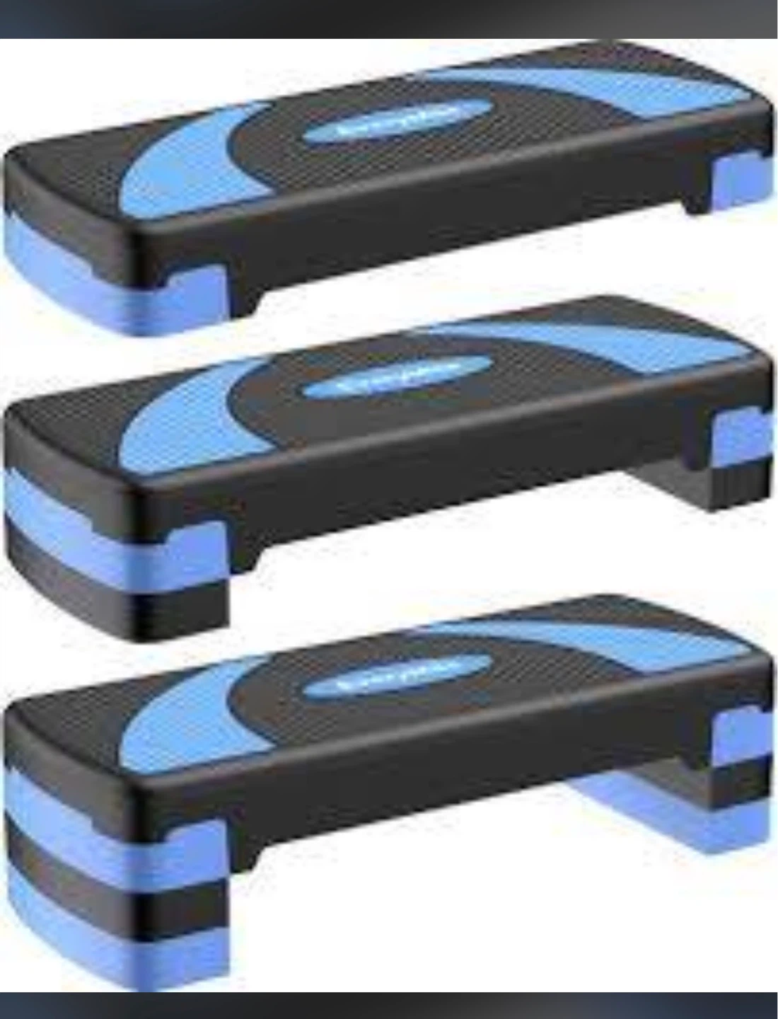 Fitness Step Aerobics Platform - Blue & Black