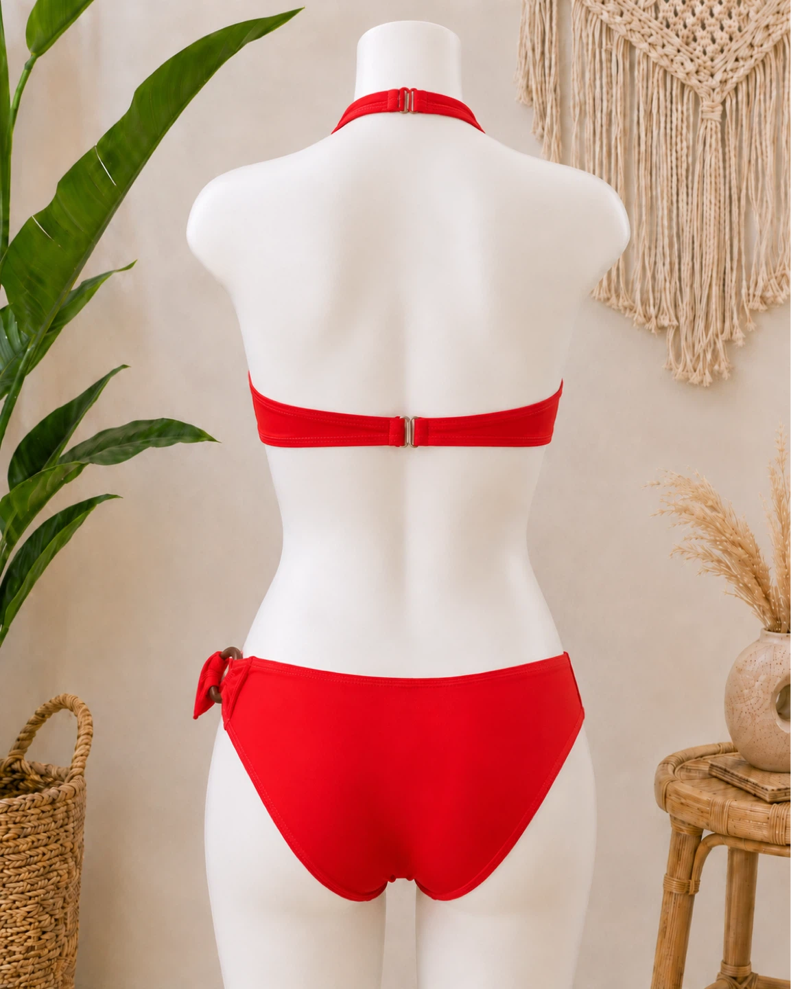 Red Halter Bikini Swimsuit - photo 2