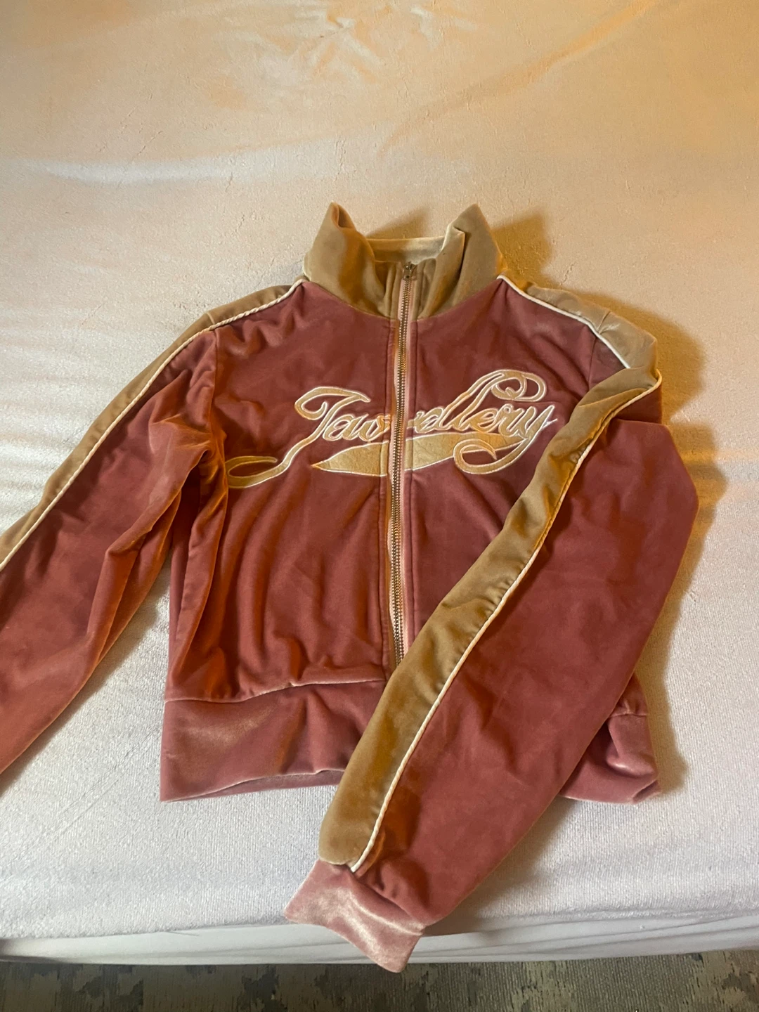 Velour Track Jacket Size S