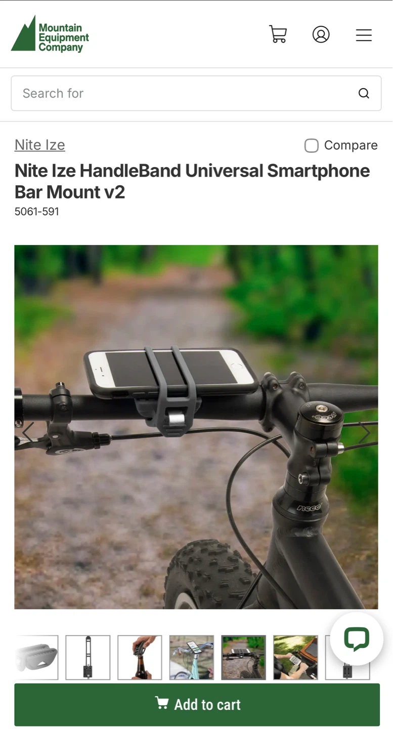 Phone holder- cycle- HandleBand Smartphone Bar Mount v2