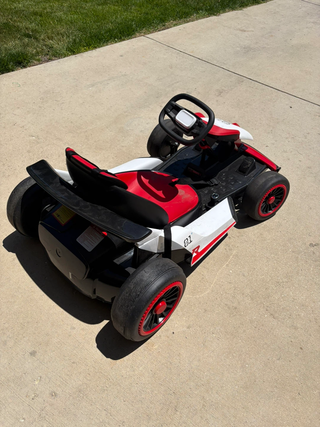 Kids Ride-On Go Kart - Red and White - photo 5