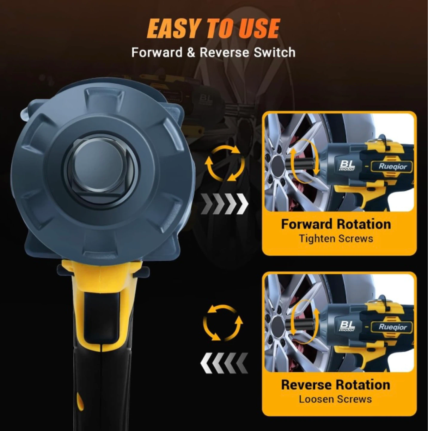 Rueqior Professional Cordless Impact Wrench - photo 4