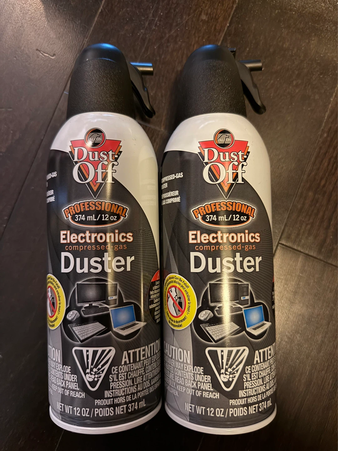 Dust Off Professional Electronics Compressed-Gas Duster 2x 374ml