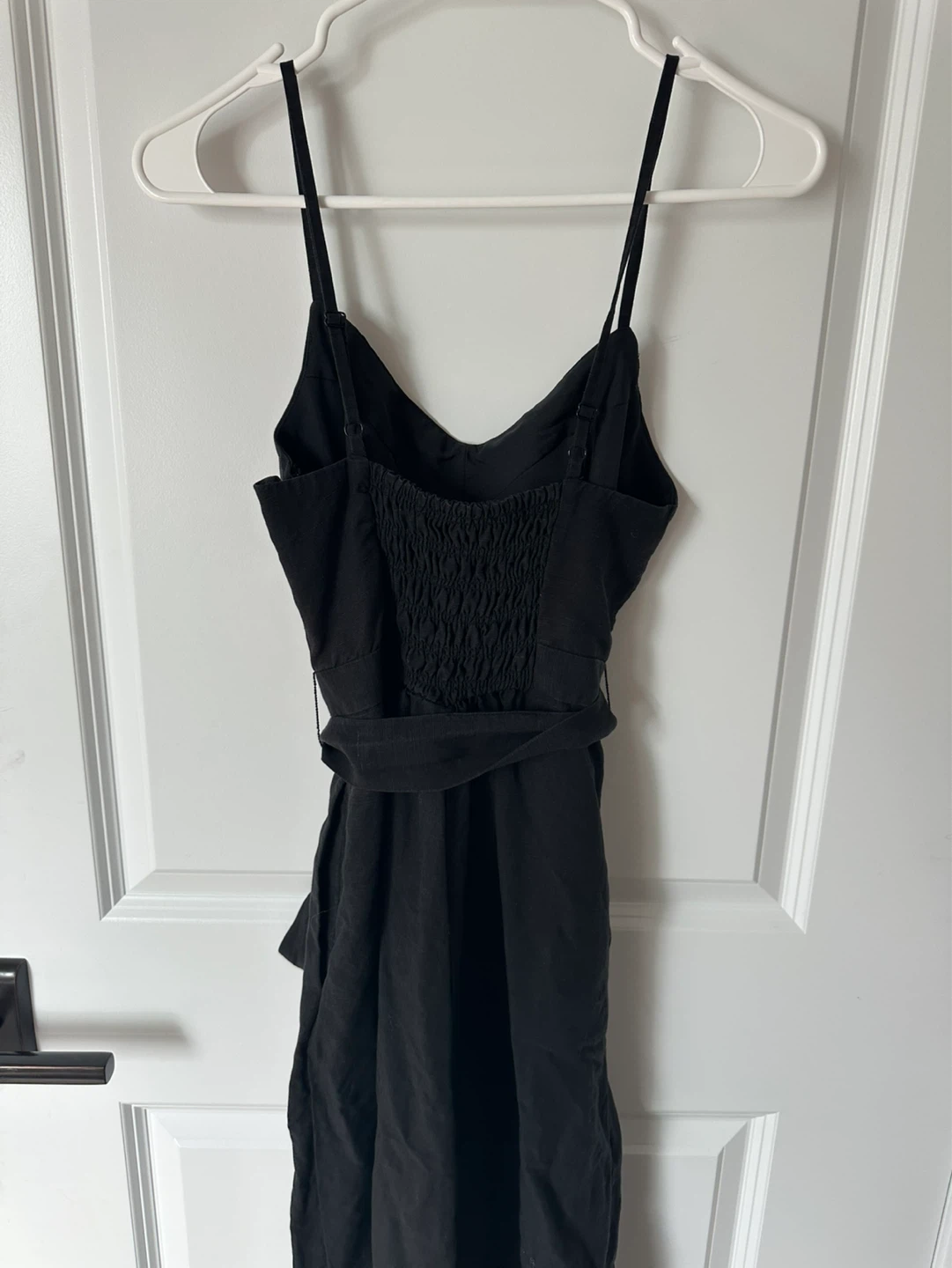 CLUB MONACO Black Linen Blend Jumpsuit - photo 2