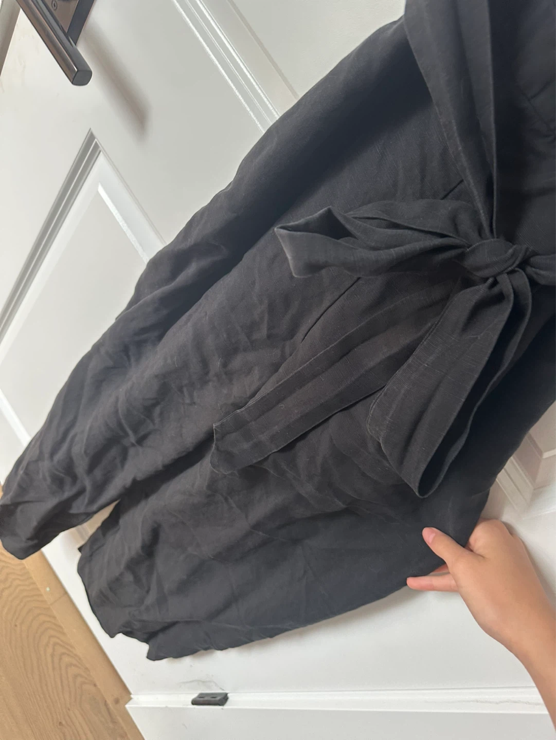 CLUB MONACO Black Linen Blend Jumpsuit - photo 5