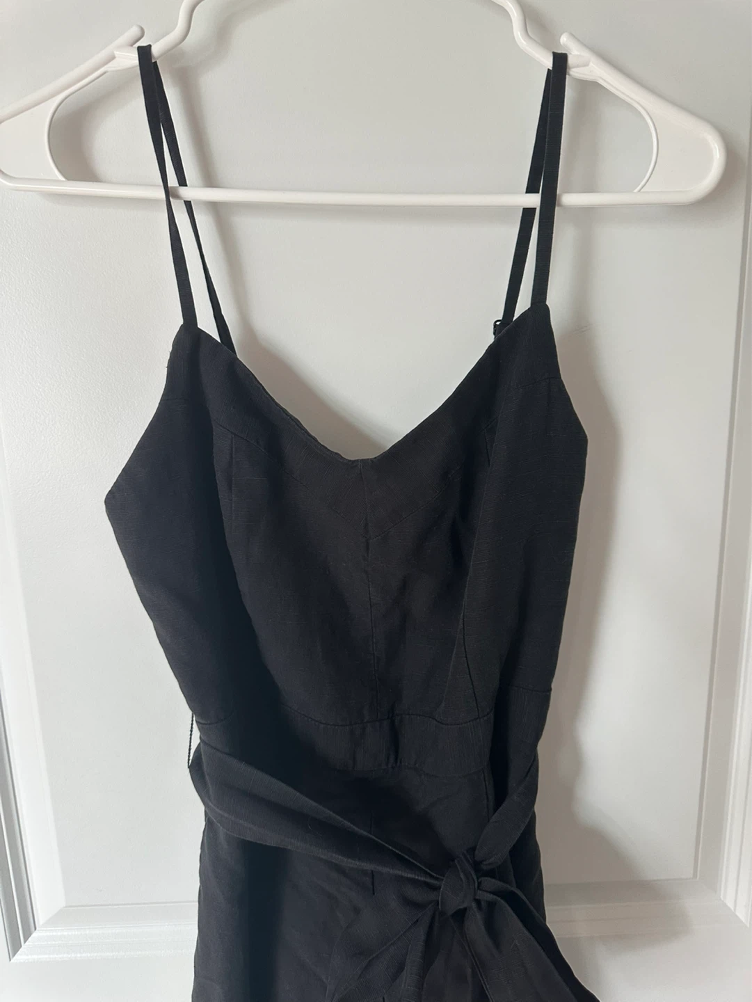CLUB MONACO Black Linen Blend Jumpsuit - photo 3